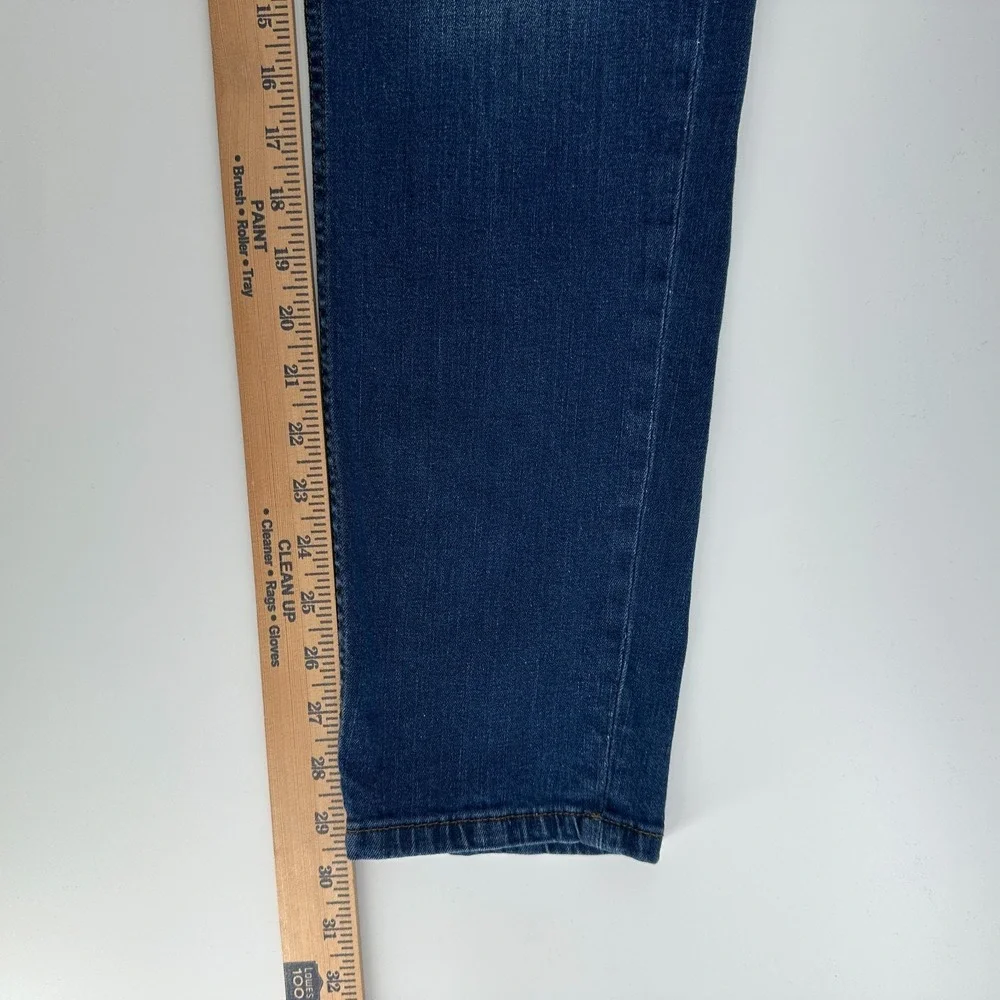 Izod Jeans Mens 36x34‎ Blue Stretch Denim Slim Tapered Fit Mid Rise Classic